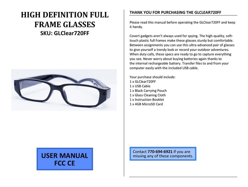 Mini Gadgets GLClear720FF user manual