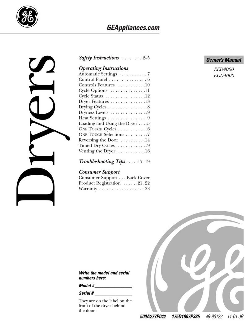GE EED4000 User manual