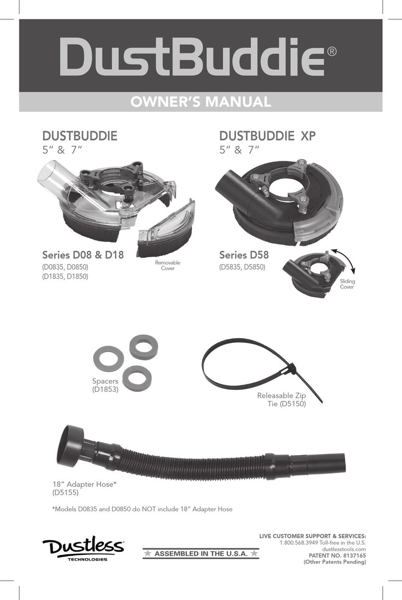 Dustless DUSTBUDDIE D08 Series owner's manual