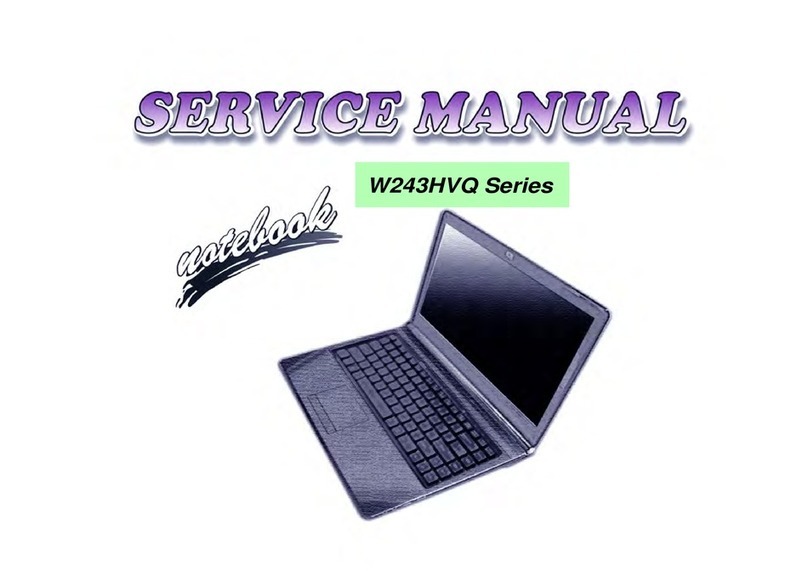 Clevo W243HVQ Series User manual
