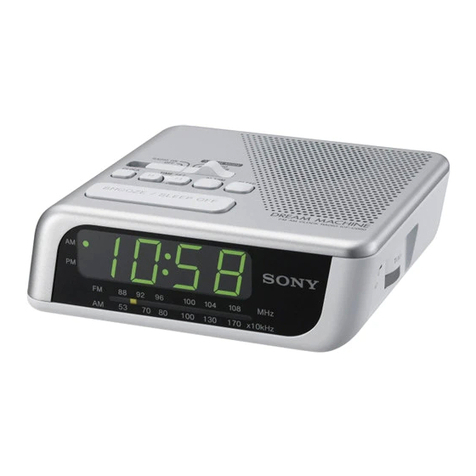 Sony Dream Machine ICF-C205 operating instructions