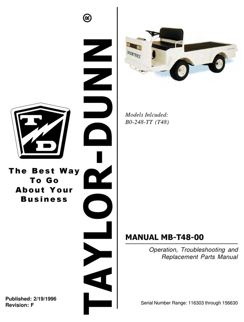 Taylor-Dunn B0-248-TT Operation, t roubleshooting and replacement parts manual