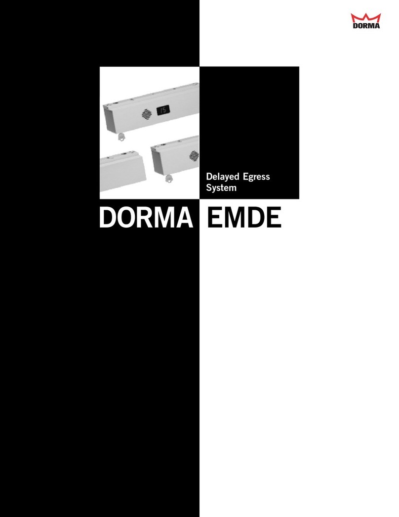 Dorma EMDE-1000 Series quick start guide