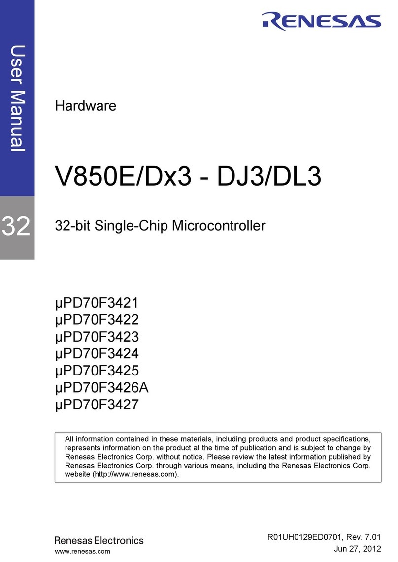 Renesas V850E/D 3 Series user manual