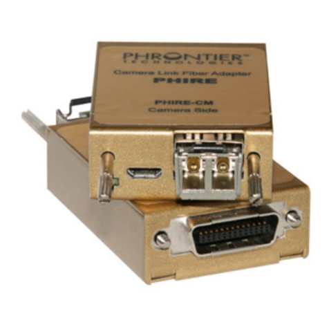 CAMERA LINK PHRONTIER PHIRE PHR-68-M025 user manual