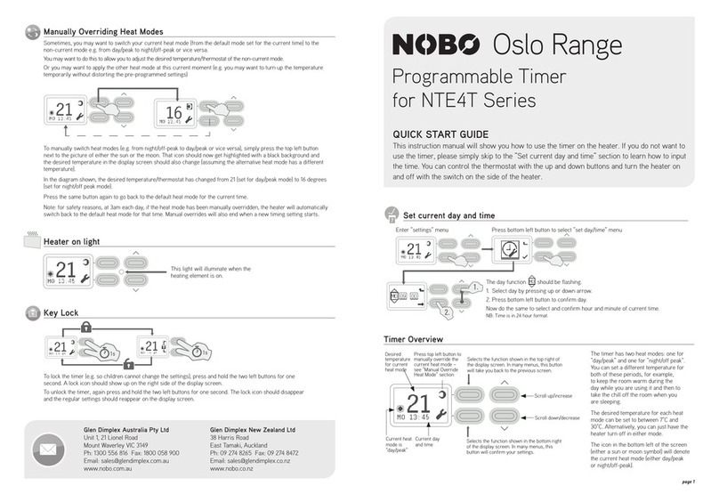 NOBOCOOL Oslo Series quick start guide