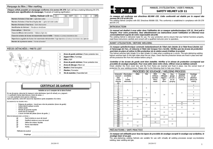 Toparc LCD 11 user manual