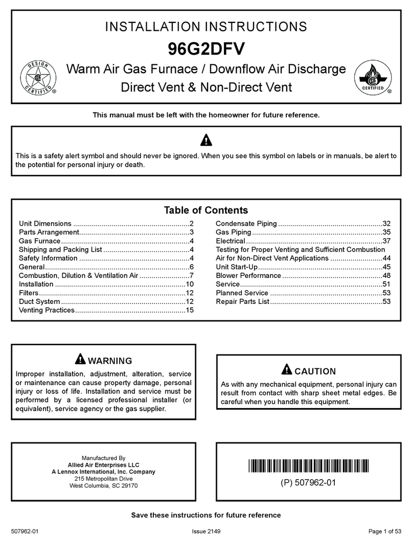 Allied 96G2DFV User manual