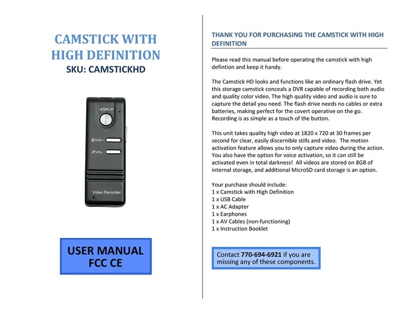 Mini Gadgets CAMSTICKHD User manual