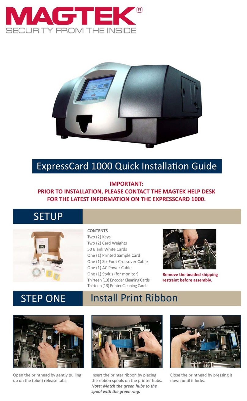 Magtek EXPRESSCARD 1000 Quick installation guide