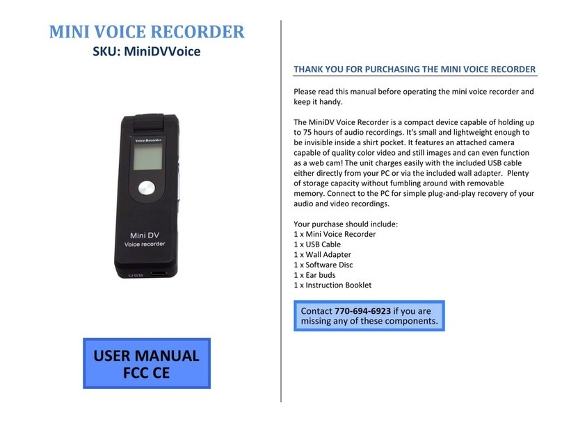 Mini Gadgets MiniDVVoice User manual