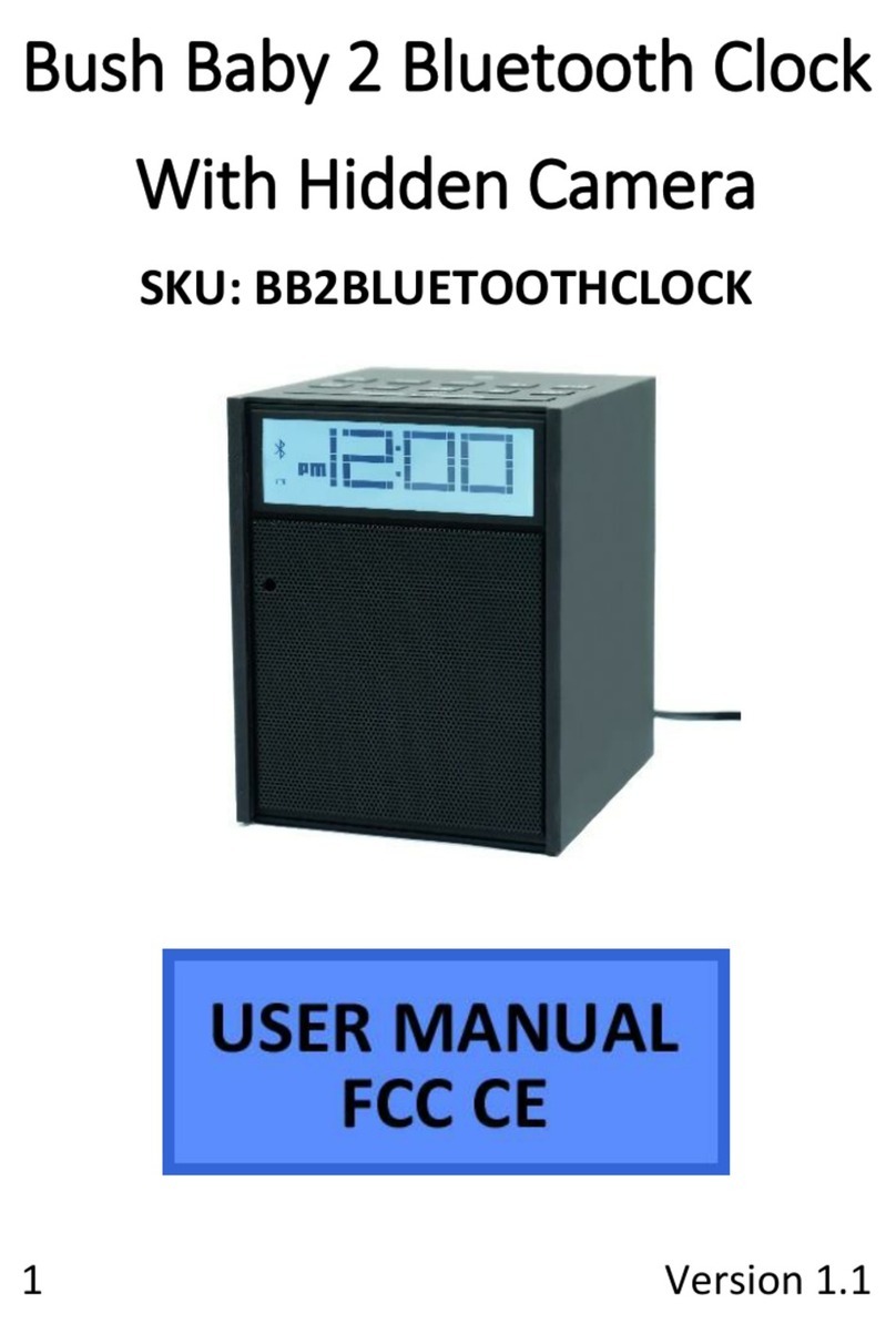 Mini Gadgets BB2BLUETOOTHCLOCK User manual