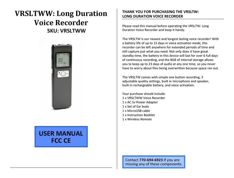 Mini Gadgets VRSLTWW User manual