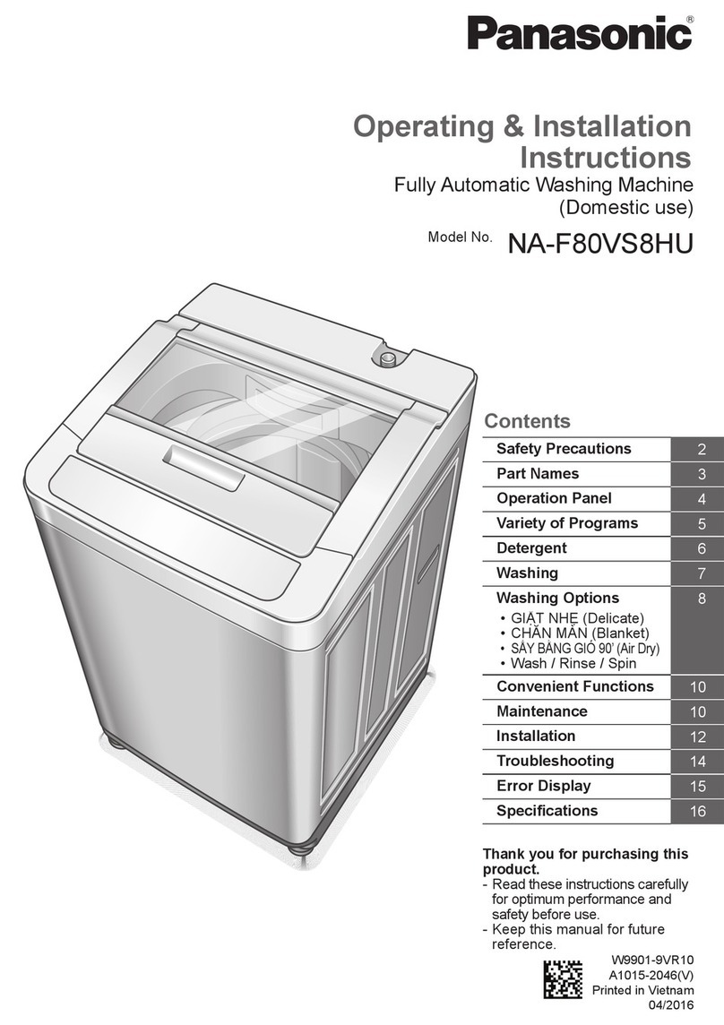 Panasonic NA-F80VS8HU Product guide