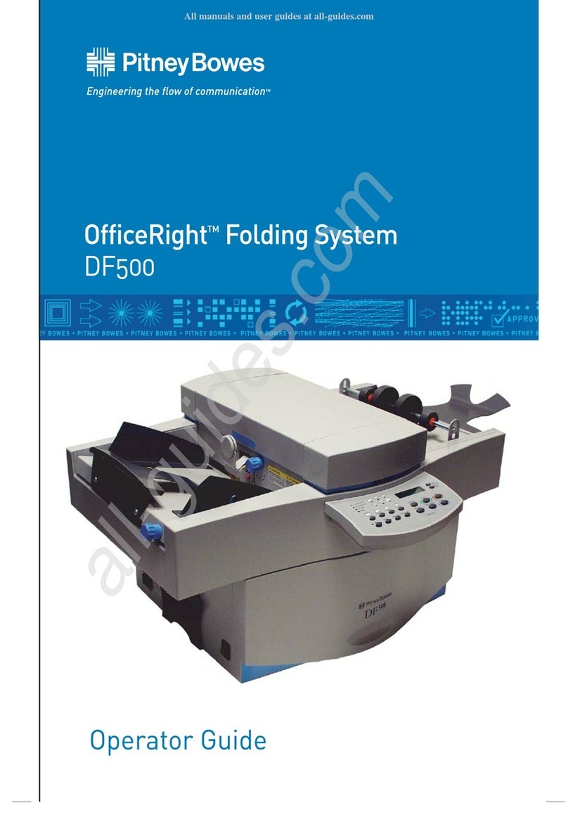 Pitney Bowes OfficeRight DF500 Operator's guide