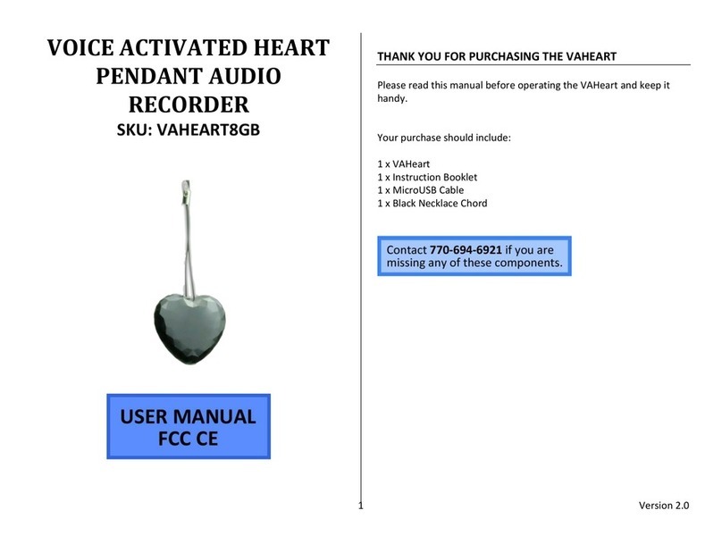 Mini Gadgets VAHEART8GB User manual