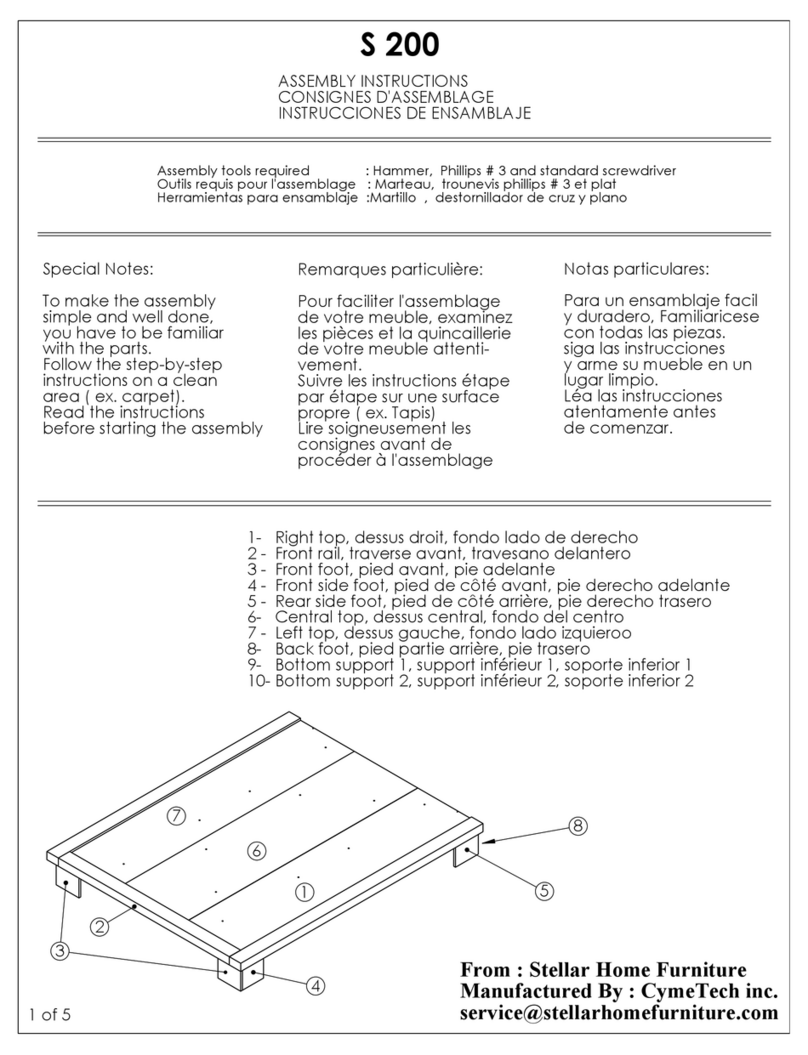 Stellar Home S 200 Assembly instructions Stellar Home S 200 Assembly instructions