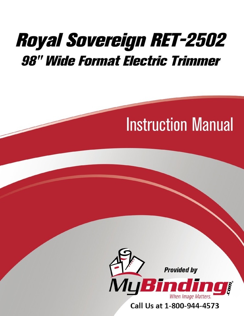Royal Sovereign RET Series instruction manual Royal Sovereign RET Series instruction manual