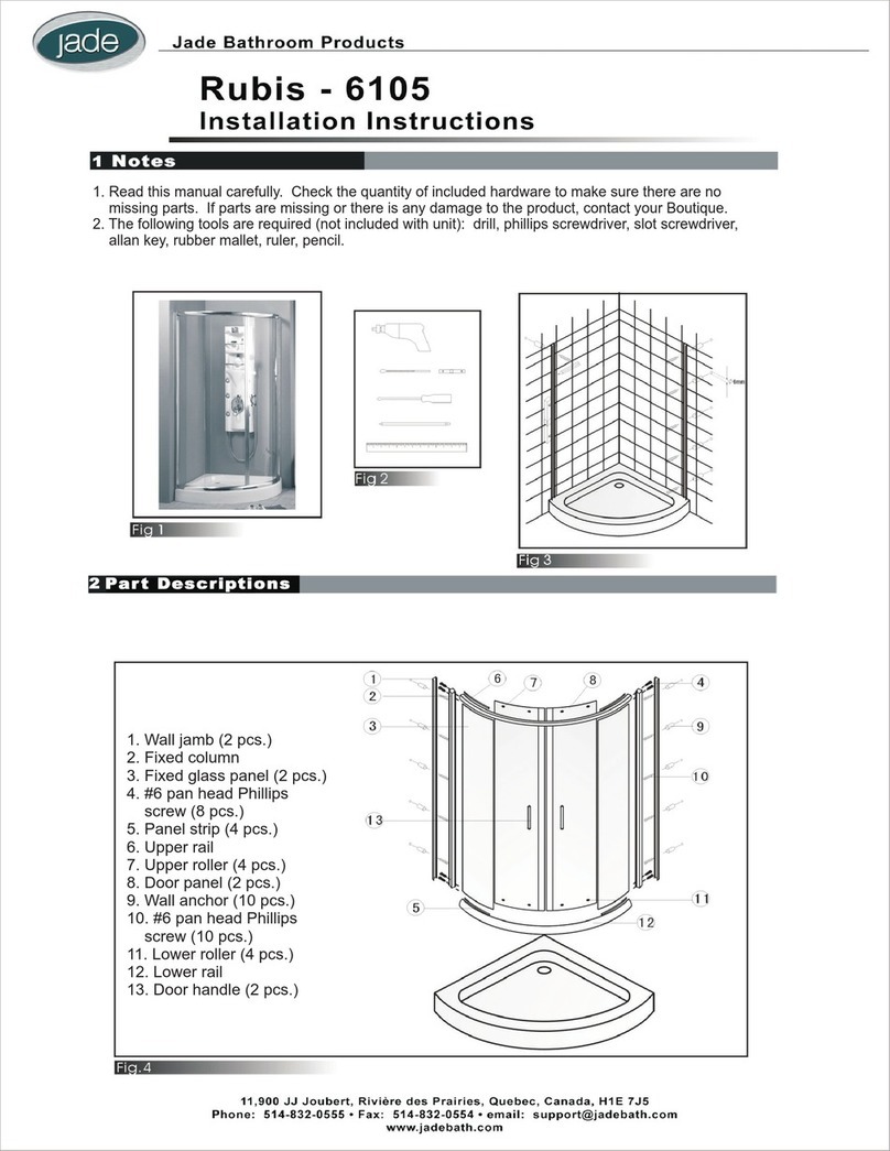 Jade Rubis-6105 installation instructions