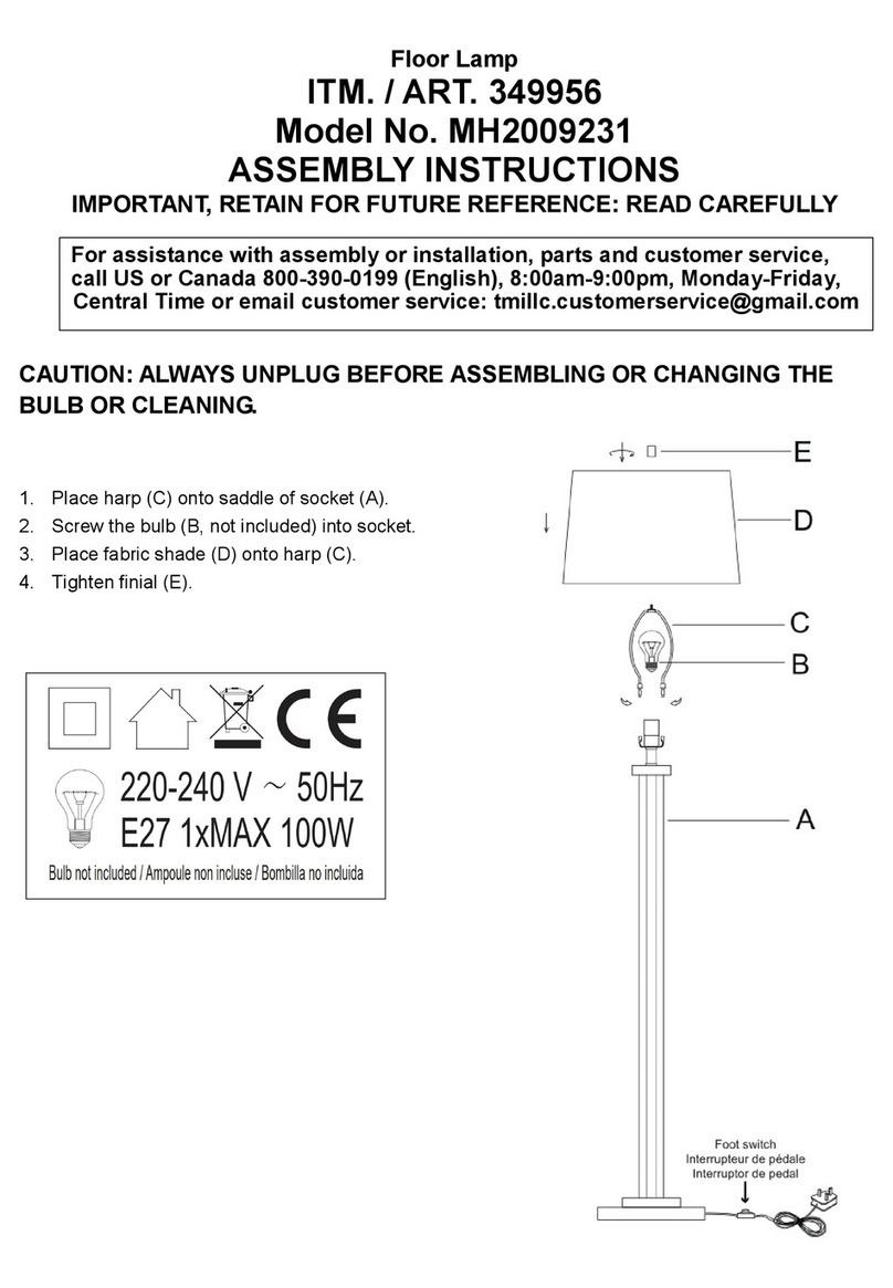 TMI Products MH2009231 Assembly instructions