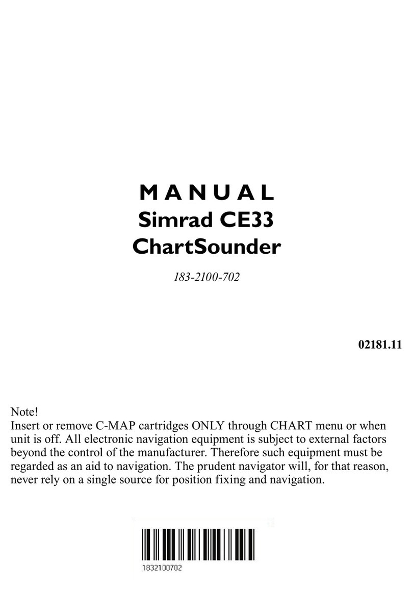 Simrad CE33 ChartSounder User manual