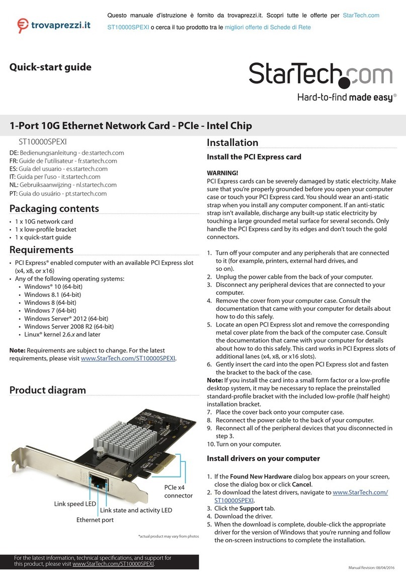 StarTech.com ST10000SPEXI quick start guide StarTech.com ST10000SPEXI quick start guide