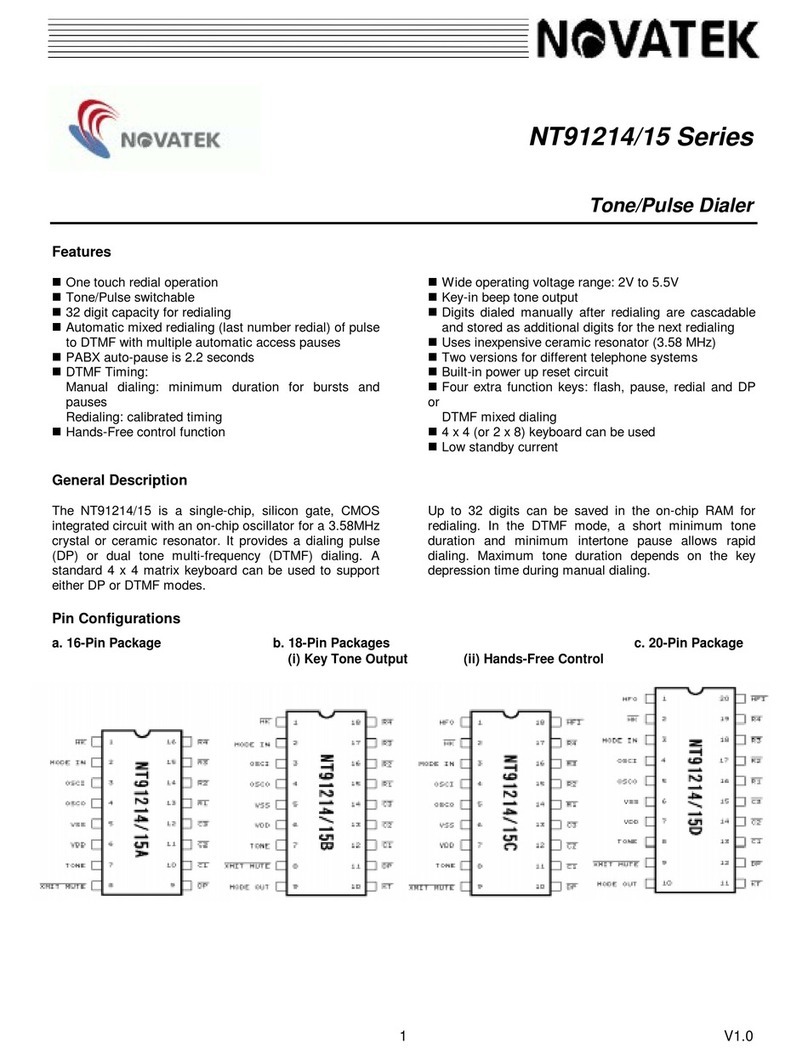 Novatek NT91214 Series manual