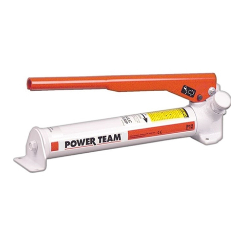 Power Team P12 SERIES User manual Power Team P12 SERIES User manual