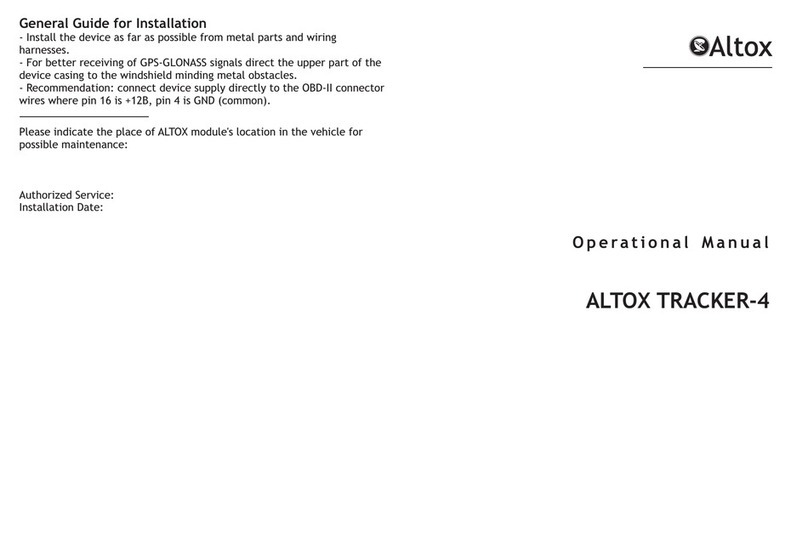 Altox TRACKER-4 User manual