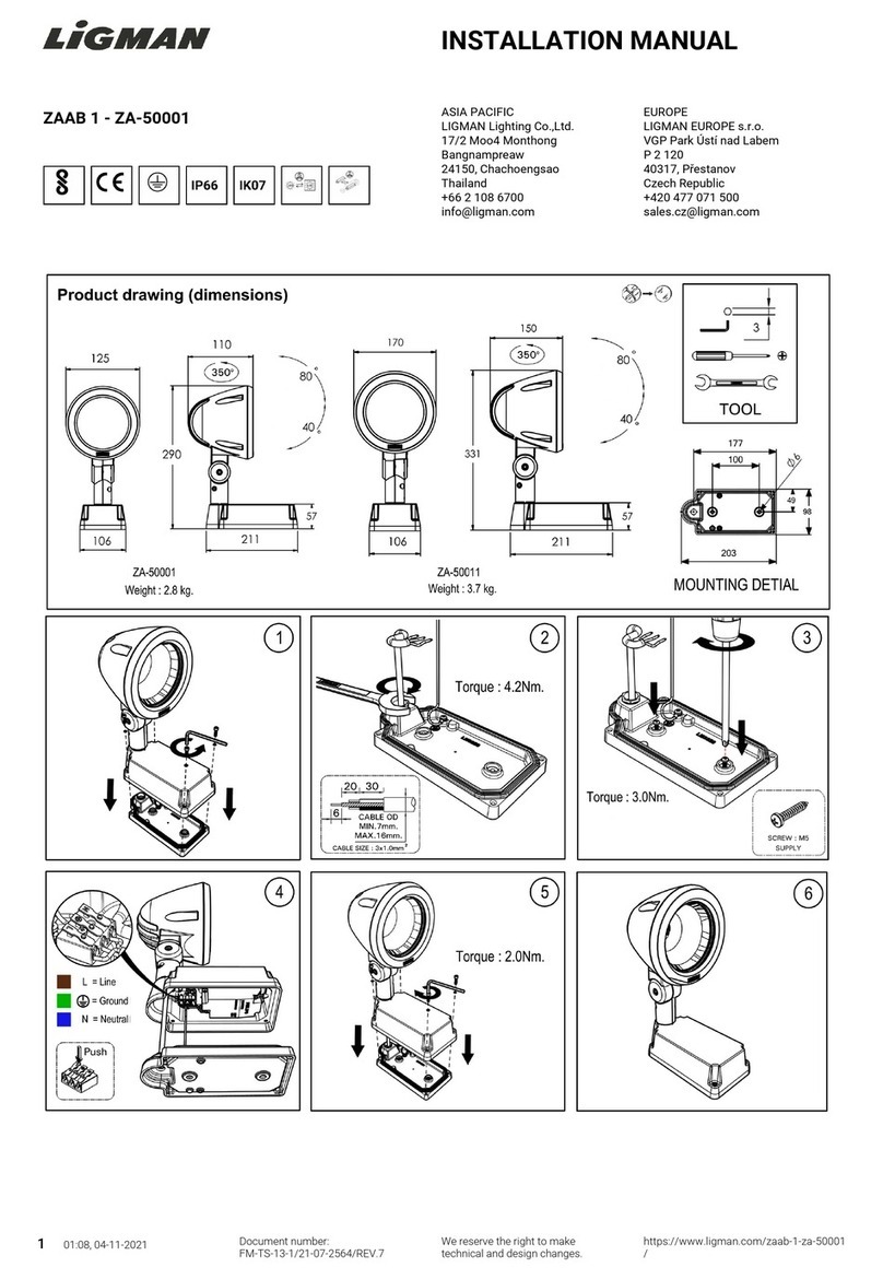 LIGMAN ZAAB 1 installation manual