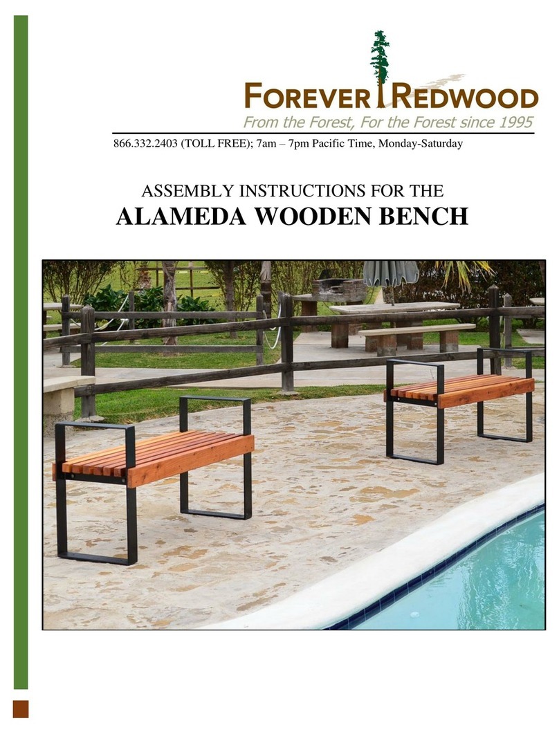 Forever Redwood ALAMEDA Assembly instructions
