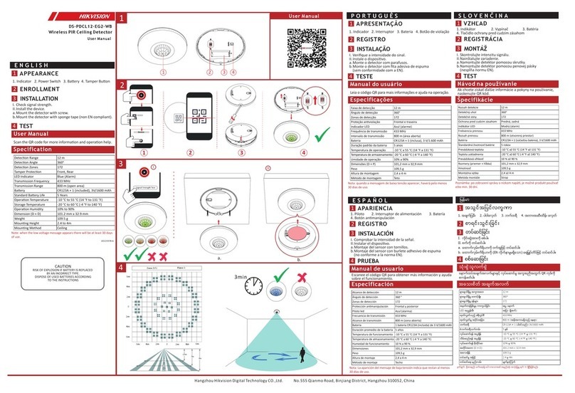 HIK VISION DS-PDCL12-EG2-WB User manual