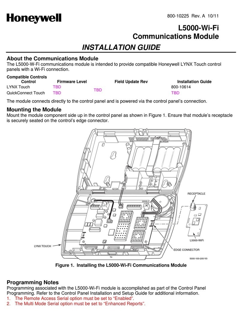 Honeywell L5000-Wi-Fi User manual