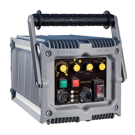 dedolight DEB1200D operating instructions