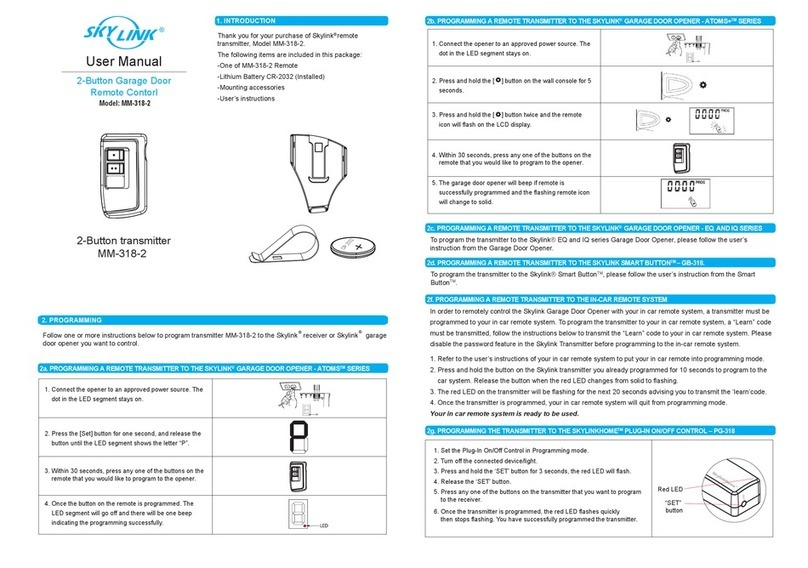 SkyLink MM-318-2 User manual