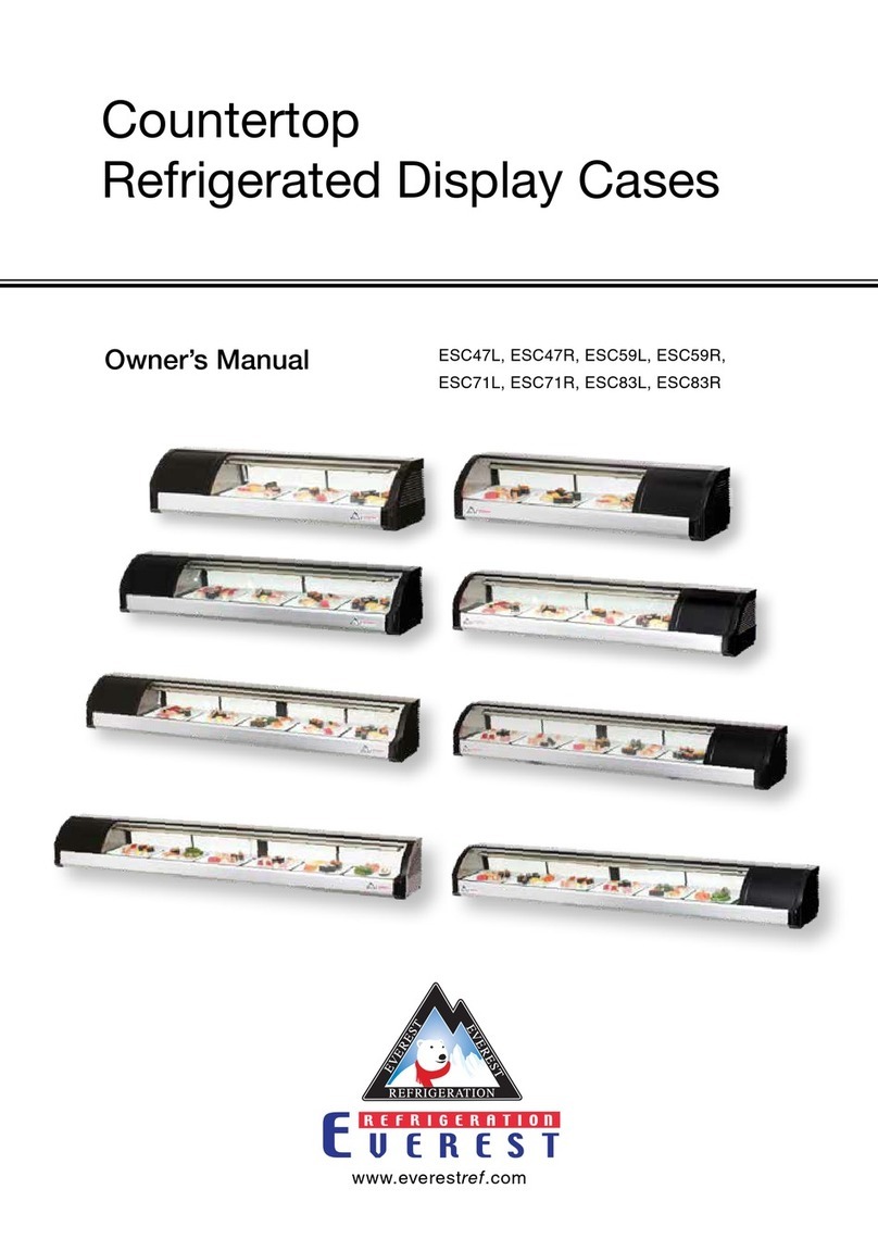 EVEREST REFRIGERATION ESC47L owner's manual