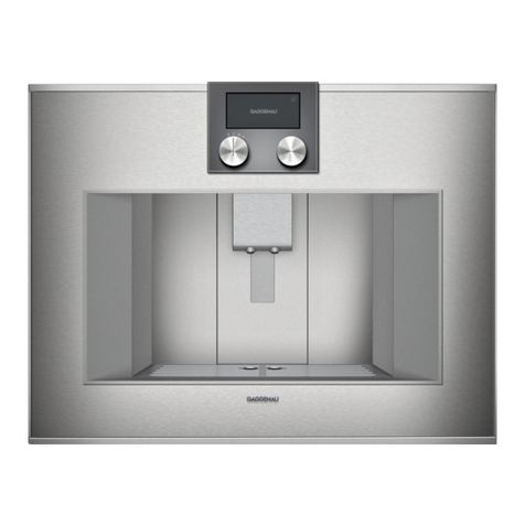 Gaggenau CM450712 installation instructions