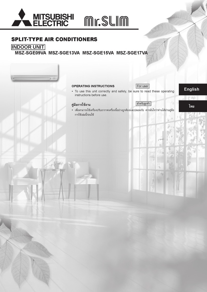 Mitsubishi Electric Mr. Slim MSZ-SGE09VA User manual