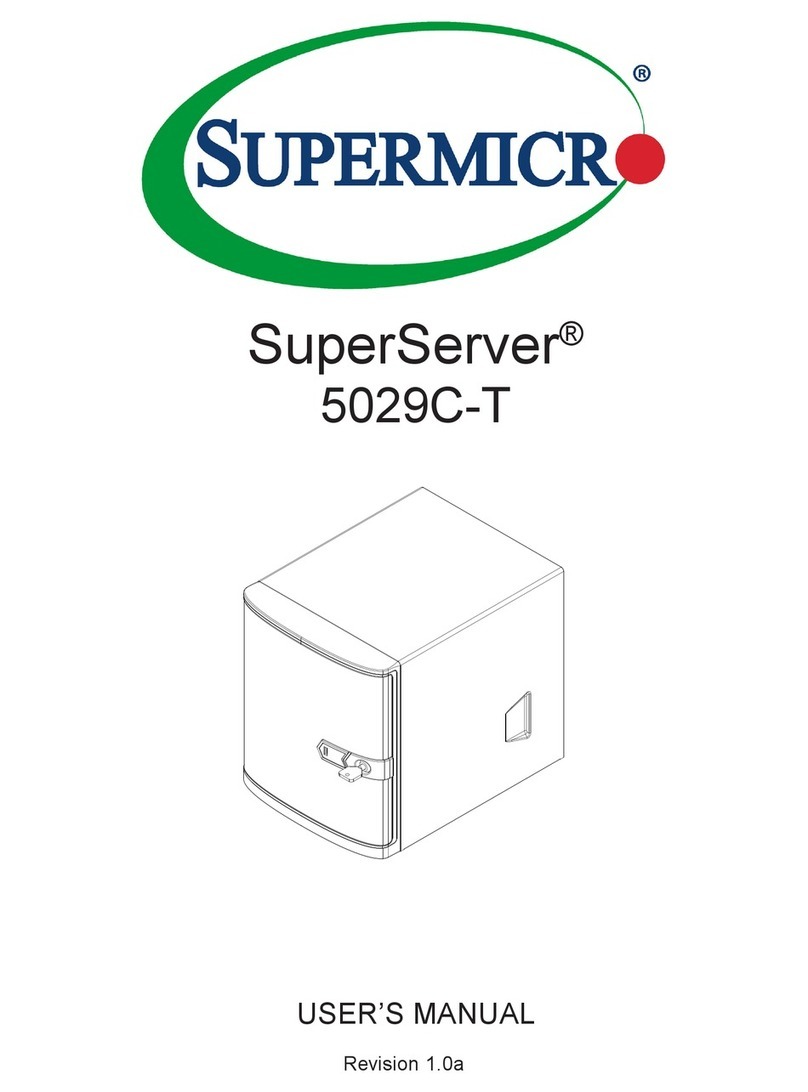 Supermicro SuperServer 5029C-T User manual Supermicro SuperServer 5029C-T User manual