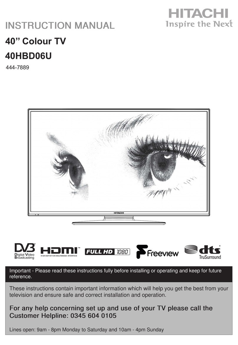 Hitachi 40HBD06U User manual