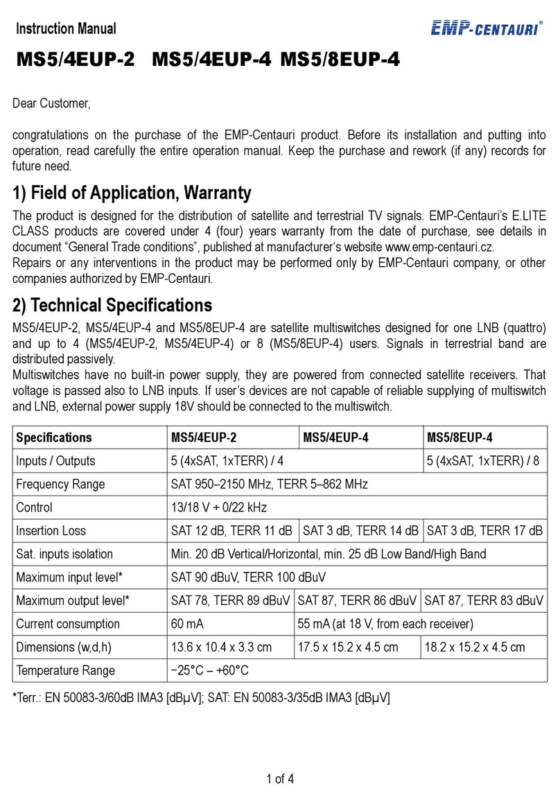 EMP-Centauri MS5/4EUP-2 instruction manual