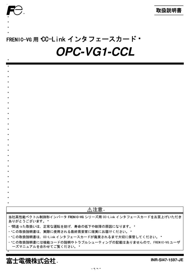 Fuji Electric OPC-VG1-CCL instruction manual
