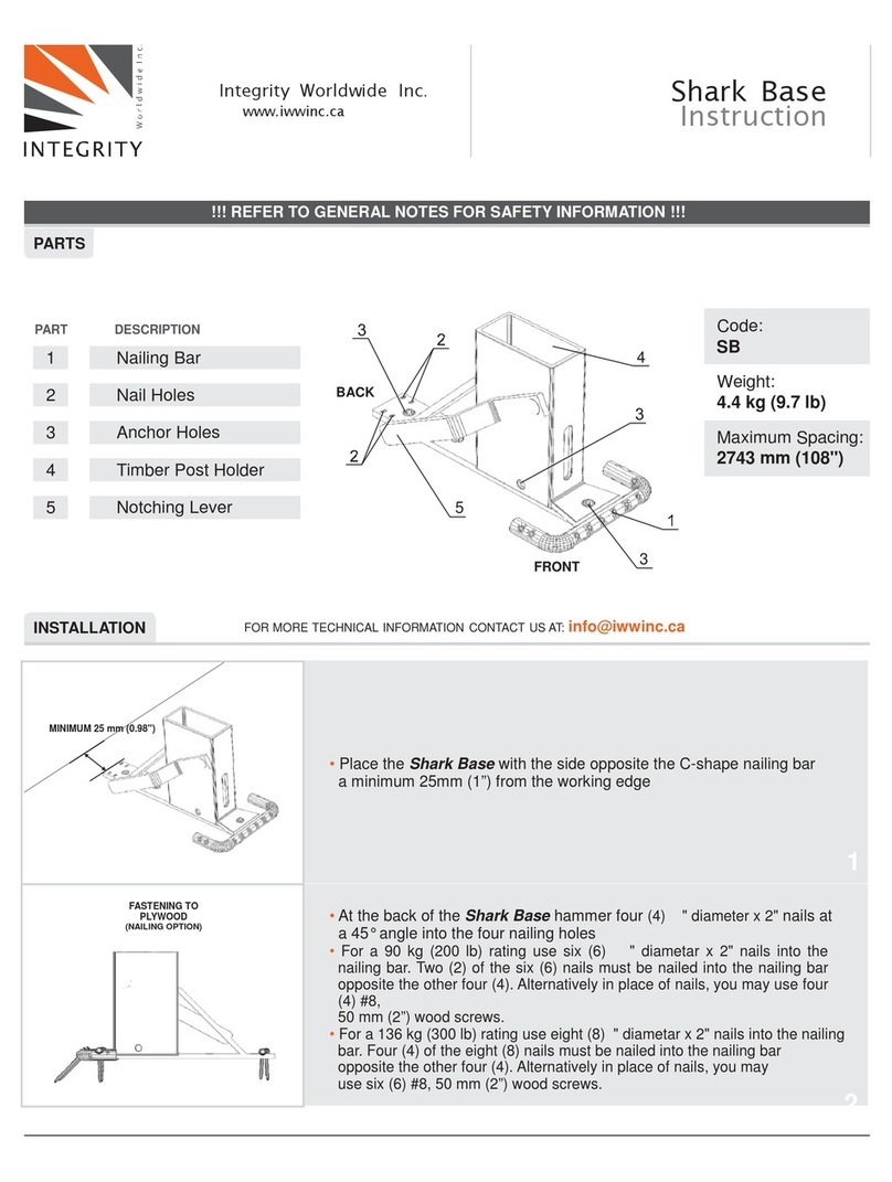 Integrity Shark Base Instruction