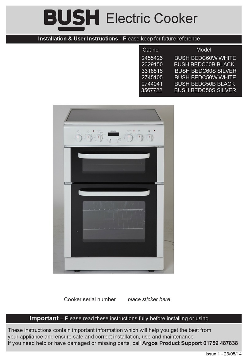 Bush BEDC60W Assembly Instructions