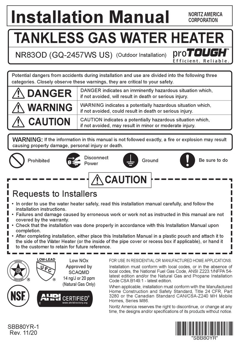 Noritz proTOUGH NR83OD installation manual