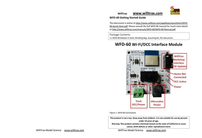 WifiTrax Model Science WFD-60 Getting started guide