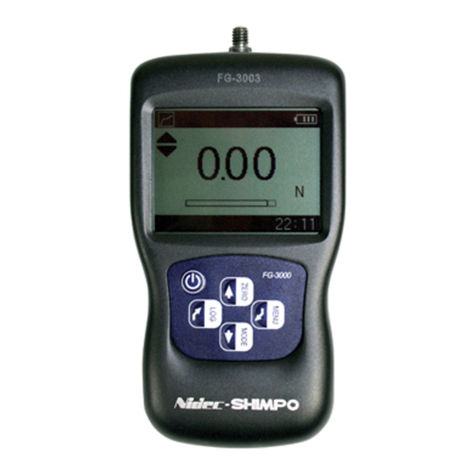 Nidec-Shimpo FG-3006 Operation manual