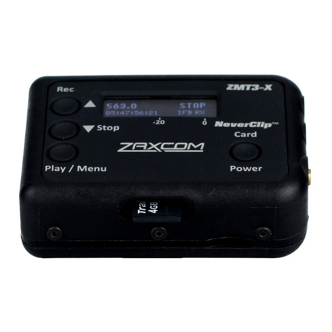 Zaxcom ZMT-284 User manual