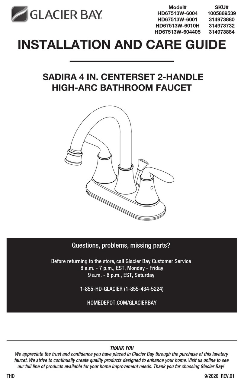 Glacier bay HD67513W-6004 Assembly instructions