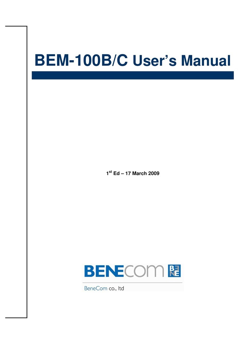 BENECOM BEM-100B user manual BENECOM BEM-100B user manual